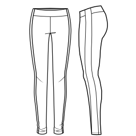 Fashion sewing patterns for LADIES Trousers Leggings 7627